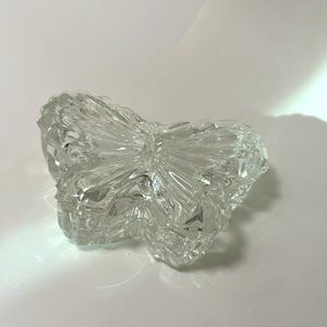 Butterfly bowl made of solid glass, jewelry box, confectionery box, decorative